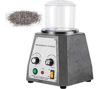 Máquina pulidora magnética, máquina de limpieza de joyas, equipo de joyería de 2000 rpm, pulido de gran volumen de 600 g, ajuste hacia adelante/atrás, para rebabas de superficie de metal