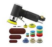 Máquina pulidora Mini máquina de pulir neumática de 1 "/2"/3 "para Pulido de automóviles Herramienta de Aire pulidora accionada por Aire de Alta Velocidad Aumente su eficiencia (Color : Set A, Size