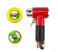 Máquina pulidora neumática lijadora neumática con almohadillas de 2 y 3 pulgadas, molinillo orbital excéntrico de rosca de 6 mm para detalles de automóviles, kit de herramientas ligero alimentado por