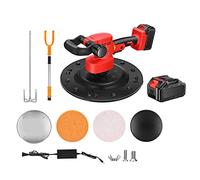 Máquina pulidora para alisar paredes de yeso, máquina pulidora mezcladora de concreto portátil de 80-200 RPM, lijadora para paneles de yeso de 6 velocidades, lijadora plegable para yeso y cemento