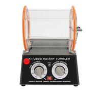 Máquina Pulidora para joyas tambor de bolas rotativo de joyas 150W, tumbler rotativo para bisutería de joyas con temporizador y control de 5 velocidades, pulido de anillos y collares