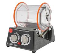 Máquina pulidora para joyería Poliertrommel Bola molino, pulidor rotativo de joyería Polierer 60 W, máquina pulidora de joyería Control de velocidad de 5 velocidades con temporizador de 0-60 minutos