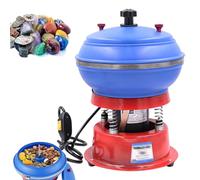 Máquina pulidora vibratoria con martillo ajustable, cuenco de 3.5 L para piedras preciosas y joyas y molienda