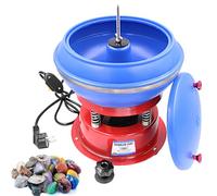 Máquina pulidora vibratoria con tambor de vaso - Kit de pulido de rocas, tambor de pulido vibratorio para pulido y pulido de superficies de jade y accesorios de joyería