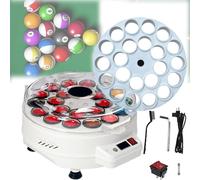 Máquina pulidora y limpiadora de Bolas de Billar, 16 y 22 Bolas, Color Verde, para 2 Jugadores, con Base de Acero aleado.