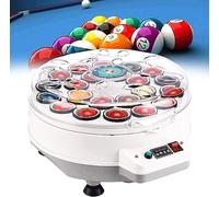 Máquina pulidora y limpiadora de Bolas de Billar, 2 en 1, para Juegos de 16 y 22 Bolas, Ideal para el Mantenimiento de Bolas de Billar.