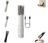 Máquina ralladora de coco eléctrica, rallador de coco eléctrico de mano con rallador giratorio antisalpicaduras, rallador raspador de coco portátil y trituradora peladora for cocina(White)