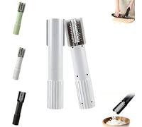 Máquina ralladora de coco eléctrica, rallador de coco eléctrico de mano con rallador giratorio antisalpicaduras, rallador raspador de coco portátil y trituradora peladora for cocina(2*White)