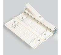 Máquina Ranuradora de Papel Manual A4 Herramienta Doblado y Ranurado con Guía Regla Bloque Posicionamiento para Cubiertas Libros Cartón Folletos Invitaciones