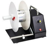 Máquina rebobinadora automática de etiquetas, rebobinadora eléctrica con deflector, ancho de rebobinado 20-110 mm, diámetro 180 mm, velocidad de 1-8 pulgadas/seg para logística y electrónica