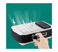 Máquina recolectora de polvo de uñas Colector de polvo de uñas recargable con filtro, Extractor de vacío de uñas, aspiradora de poco ruido for pulido de uñas de Gel Acrílico(Nero)