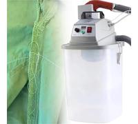 Máquina recortadora de hilos de tela de 450 W con cubo de almacenamiento de 30 L, motor inteligente sin escobillas, velocidad continua, 15-50 mm de ancho para sala de costura