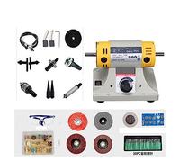 Máquina rectificadora de facetado de gemas Máquina pulidora de piedra de 350W, máquina de torno de Banco de joyería de Jade for carpintería DIY, máquina de corte de Jade, amoladora Alta eficiencia, fl