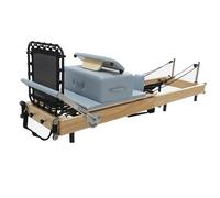 Máquina reformadora de pilates plegable, equipo de pilates plegable para entrenamientos en casa, máquina reformadora de pilates de madera, multifunktionaler reformer pilates, máquina de estudio de