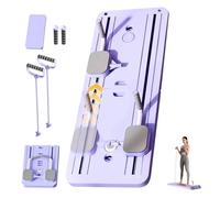Máquina Reformer de Pilates Plegable. Equipo Reformador de Pilates con Base Deslizante, Bandas de Resistencia y Temporizador, Kit Entrenamiento en Casa con Empuñaduras Antideslizantes para Ejercicios.