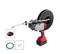 Máquina Roscadora De Cables Eléctricos Electricista Enhebradora Batería Litio Herramienta Alimentación Fuerte Fuerza De TraccióN(1 battery 20m wire)