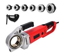 Máquina roscadora de tubos de 2300 W, roscadora eléctrica de 1/2"-2", con 6 troqueles y cortatubos manuales, avance/retroceso, compatible con varios diámetros de tuberías