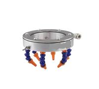 Máquina roscadora neumática Asiento de refrigeración por agua y aceite, tubo de 10mm, boquilla de 6 piezas, anillo de pulverización, Motor de husillo, fresadora CNC(150mm)