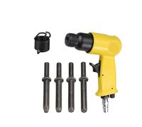 Máquina roscadora neumática Martillo remachador neumático de mano for remaches semitubulares/sólidos, clavos de cabeza redonda.(3 4 5 6mm hollow)