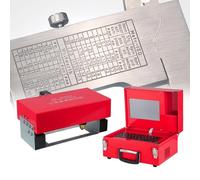 Máquina rotativa industrial de marcado de puntos para grabado de metal, neumática, número de código VIN, grabador de letras de 0,01 a 1 mm de profundidad