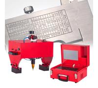 Máquina rotativa industrial de marcado de puntos para grabado de metal, neumática, número de código VIN, grabador de letras de 0,01 a 1 mm de profundidad