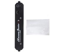 Máquina Selladora al Vacío Portátil 220v 90w Ancho 25 CM | Plástico Negro, Superficie Brillante, Eu Plug y 50-60hz, para Bolsas de Alimentos, Especias y Congelador