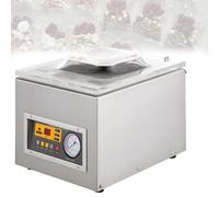 Máquina selladora automática al vacío, sellador de alimentos frescos con cortador para carnes, sopas y adobos