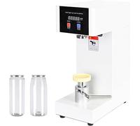 Máquina selladora automática de latas, Máquina selladora de latas Selladora de latas, con Contador LED, para sellar Botellas de plástico, Vidrio o hojalata con Tapas de Aluminio White