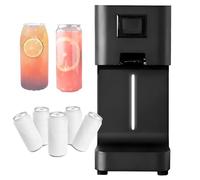 Máquina selladora automática de latas para botellas de plástico y aluminio, máquina de sellado comercial de bebidas con pantalla LED y contador para un sellado eficiente