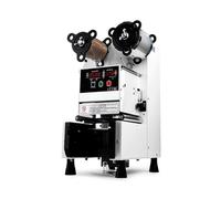 Máquina selladora automática de tazas para té y café con leche de burbujas, panel LCD de control digital, sella 500-700 tazas por hora, fácil de usar