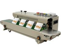 Máquina Selladora Continua De Bolsas Comercial, Selladora Térmica Horizontal Automática con Control Digital De Temperatura para Un Envasado Eficiente Y Un Sellado Resistente. Green