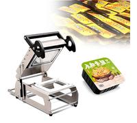 Máquina Selladora de Bandejas Manual Profesional, Selladora Térmica Semiautomática para Envases de Alimentos, Velocidad 7-8 Veces por Minuto para Cajas con Comidas, Carne y Verduras