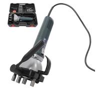 Máquina selladora de bordes de tuberías redondas y cuadradas, compactador de conductos de aire de 1400 W con caja de transporte, máquina prensadora de bordes de conductos eléctrica portátil(Thickness: