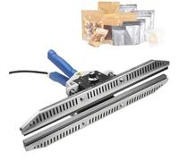 Máquina selladora de calor, alicates de mano portátiles con tira de calefacción de doble cara, temperatura ajustable de 0 a 300 °C, ancho de sellado de 12 mm para bolsas de papel de aluminio y papel
