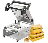 Máquina selladora de calor manual para bandejas de sándwich | Máquina de embalaje comercial de alimentos para restaurantes y comida para llevar | Eficiente 7-8 sellos/minuto (200-140 mm)