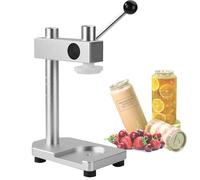 Máquina selladora de latas, Cerradora manual de latas for sellar frascos 250 a 700 ml y botellas PET, herramienta sellado comercial for el hogar(Silver)