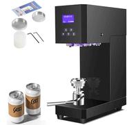 Máquina selladora de latas comercial, 370 W con pantalla LED para un sellado rápido de latas y botellas de aluminio, ideal para equipos de cafetería y tienda Boba, tiempo de sellado de 4 a 6 segundos