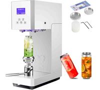 Máquina selladora de latas comercial con pantalla LED para un sellado rápido de latas y botellas de aluminio en cafeterías y tiendas