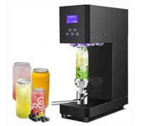 Máquina selladora de latas comercial, sellador semiautomático de bebidas de 370 W para latas, sellador de vasos eficiente y fácil de usar para envasado de bebidas