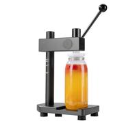 Máquina selladora de latas de mano, uso comercial y doméstico, herramienta de sellado de tarros de aleación de aluminio, capacidad de 250-700 ml para botellas y latas de mascotas, color negro