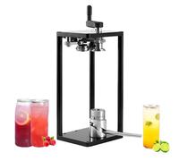 Máquina selladora de latas manual, herramienta comercial para sellado de latas para frascos de 55 mm de diámetro, altura ajustable, 330 ml o 500 ml o 650 ml, para botellas de bebidas con sellador de l