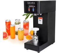 Máquina selladora de latas, máquina de sellado semiautomática comercial de vasos de soda con pantalla LED para el hogar, cafetería, restaurante y tiendas de bebidas