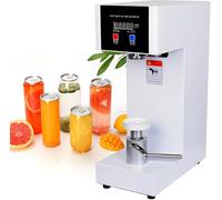 Máquina selladora de latas, máquina selladora y cerradora de latas de hojalata, selladora Comercial de latas de refresco, Altura Ajustable, para jugos, té de Burbujas y Cerveza White