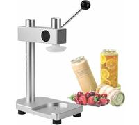 Máquina selladora de latas para tarros, herramienta de sellado manual a presión, se adapta a calibre de 51 mm, sella recipientes de 250 a 700 ml, ideal para té con leche, café y más