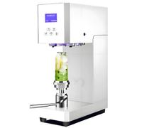 Máquina selladora de latas semiautomática para tiendas de bebidas, diseño de altura ajustable, se adapta a latas populares de 250 ml, garantiza un proceso de sellado limpio y consistente