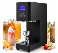 Máquina selladora de latas semiautomática para tiendas de bebidas, diseño de altura ajustable, se adapta a latas populares de 250 ml, garantiza un proceso de sellado limpio y consistente