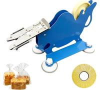 Máquina selladora de pan de 4 unidades con acero inoxidable y ventosas para envasar galletas, panes y dulces.