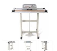 Máquina selladora de pedales de pie resistente, cuerpo de acero inoxidable para bolsas de plástico, uso industrial y minorista, ancho de sellado de 40 cm