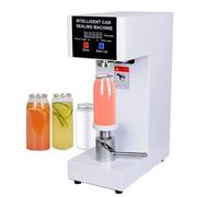 Máquina selladora de vasos, 5 unidades/min, selladora de latas de aluminio, selladora de botellas de té de burbujas con contador inteligente, selladora de botellas de refrescos, cerveza, diá