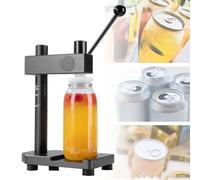 Máquina selladora de vasos, cerradora de latas, herramienta manual para sellar frascos, altura ajustable, con base fija, para frascos, diámetro de 51 mm (2 pulgadas), capacidad de sellado de